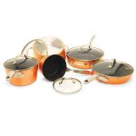THE ROCK by Starfrit 030910-001-STAR THE ROCK by Starfrit 10-Piece Copper Cookware Set