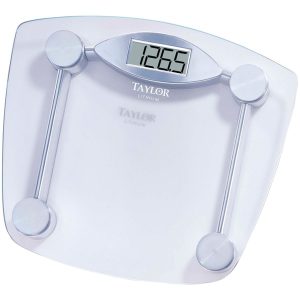 Taylor Precision Products 7506 Digital 400-lb Capacity Chrome and Glass Bathroom Scale