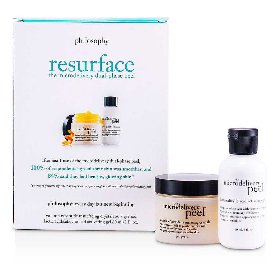 The Microdelivery Peel: Lactic/Salicylic Acid Activation Gel + Vitamin C Resurfacing Crystal --2pcs - Philosophy by Philosophy The Microdelivery Peel: Lactic/Salicylic Acid Activation Gel + Vitamin C Resurfacing Crystal --2pcs - Philosophy by Philosophy