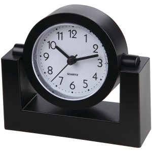 Timekeeper TK6851 4-Inch Swivel Black Desktop Clock