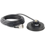 Tram 1235 3-1/4-Inch Black Zinc NMO Magnet Mount with RG58 Coaxial Cable and UHF PL-259 Connector