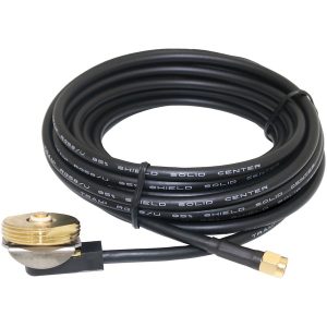 Tram 2252-SMA NMO 3/8-Inch to 3/4-Inch Hole Mount with RG58 Cable and SMA-Male Connector