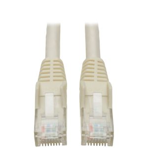 Tripp Lite N201-001-WH CAT-6 Gigabit Snagless Molded Patch Cable (1ft)