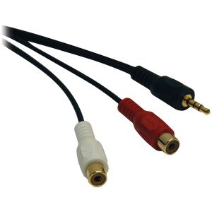 Tripp Lite P315-06N Male 3.5mm Stereo to 2 Female RCAs Y-Splitter Cable