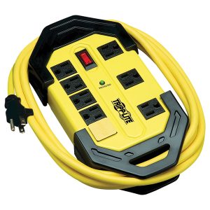 Tripp Lite TLM812SA Protect It! 8-Outlet Industrial Safety Surge Protector with Cord Wrap and Hang Holes