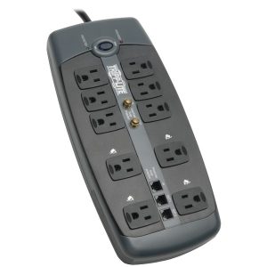 Tripp Lite TLP1008TELTV 10-Outlet Surge Protector with Telephone Protection (With Coaxial/Modem Protection