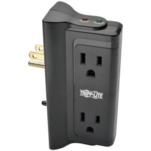 Tripp Lite TLP4BK Protect It! Surge Protector with 4 Side-Mounted Outlets
