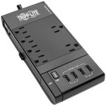 Tripp Lite TLP66USBR Protect It! 6-Outlet Surge Protector with 4 USB Ports