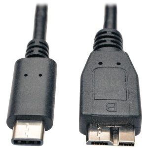 Tripp Lite U426-003 USB-C Male to USB-B Male Micro USB 3.1 Cable