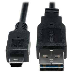 Tripp Lite UR030-003 A-Male to Mini B-Male Reversible USB 2.0 Cable