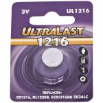 Ultralast UL1216 UL1216 CR1216 Lithium Coin Cell Battery