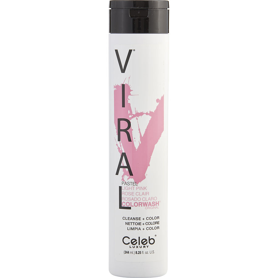 VIRAL COLORWASH LIGHT PINK 8.25 OZ - CELEB LUXURY by Celeb Luxury VIRAL COLORWASH LIGHT PINK 8.25 OZ - CELEB LUXURY by Celeb Luxury