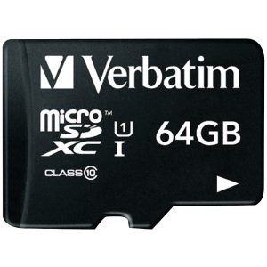 Verbatim 44084 64GB Class 10 microSDXC Card with Adapter