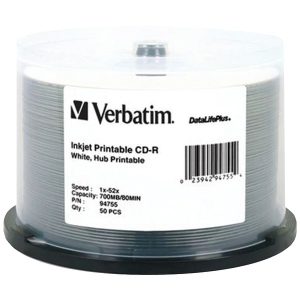 Verbatim 94755 700MB 80-Minute 52x DataLifePlus CD-Rs