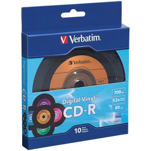 Verbatim 97935 700MB 80-Minute Digital Vinyl CD-Rs (10 pk)