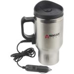 Wagan Tech 6100 12-Volt Deluxe Double-Wall Stainless Steel Heated Travel Mug