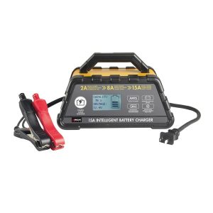 Wagan Tech 7407 15-Amp 6-Stage Intelligent Battery Charger for 12-Volt Batteries