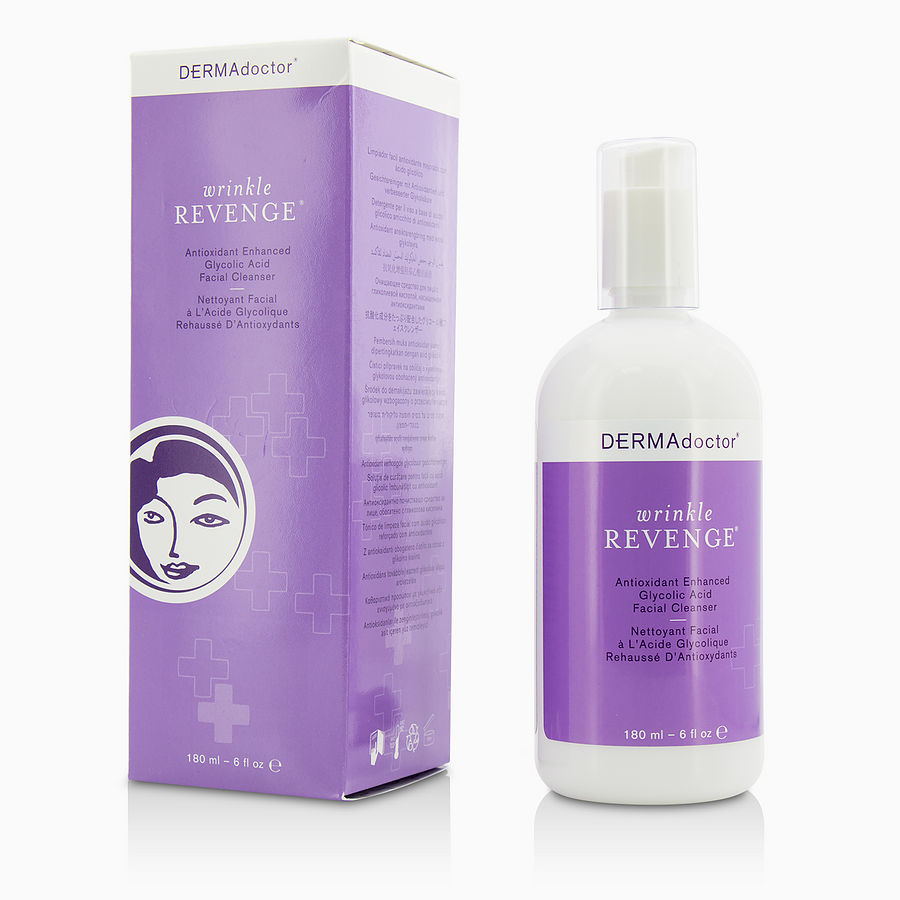Wrinkle Revenge Antioxidant Enhanced Glycolic Acid Facial Cleanser --180ml/6oz - DERMAdoctor by DERMAdoctor Wrinkle Revenge Antioxidant Enhanced Glycolic Acid Facial Cleanser --180ml/6oz - DERMAdoctor by DERMAdoctor