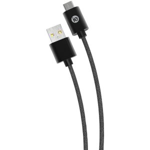iEssentials IEN-BC10C-BK Charge & Sync Braided USB-C to USB-A Cable