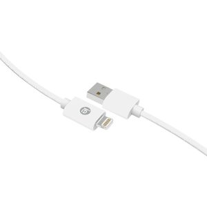iEssentials IEN-BC10L-WT Charge & Sync Braided Lightning to USB Cable