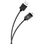 iEssentials IEN-BC10M-BK Charge & Sync Braided Micro USB to USB Cable
