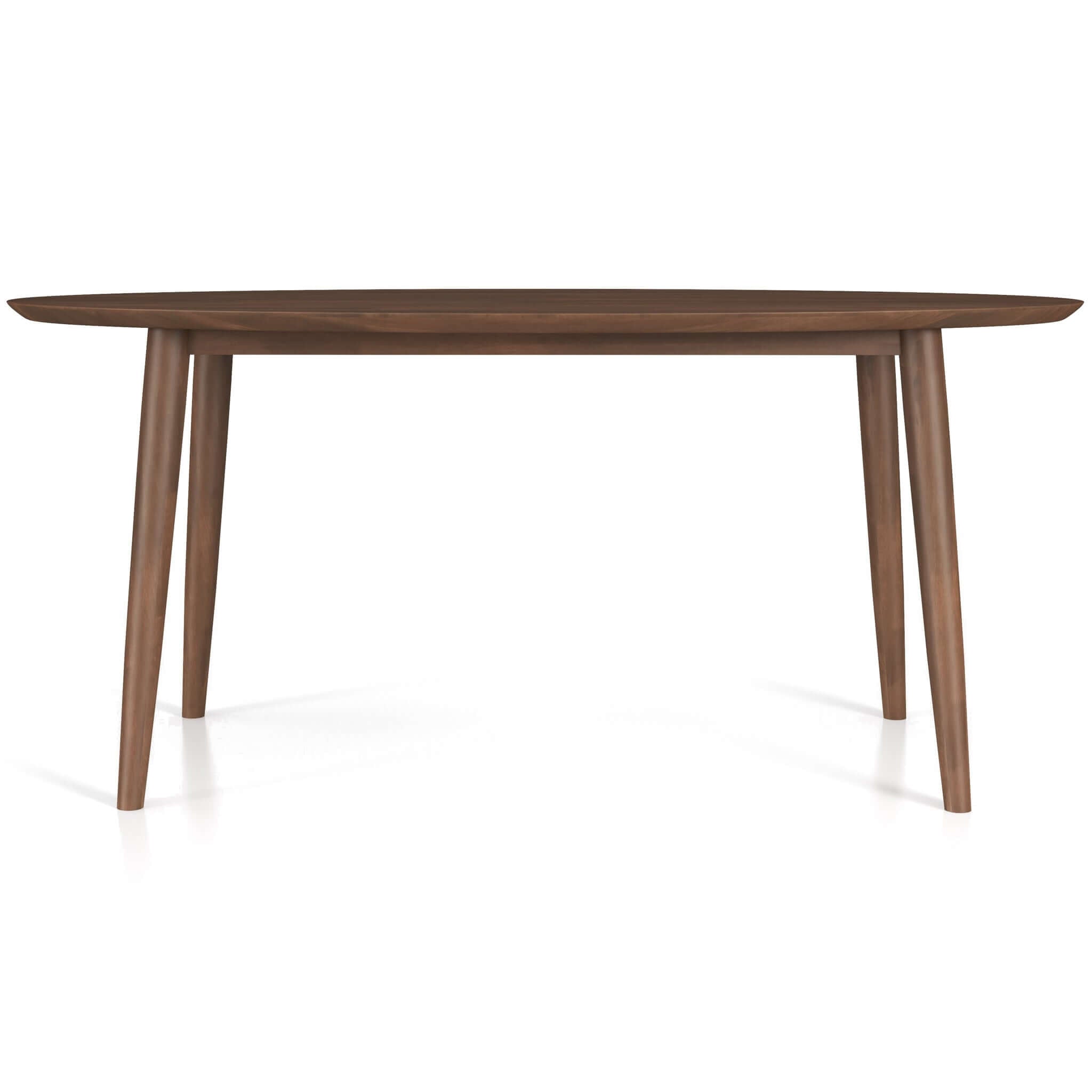Ada Mid Century Modern Style Solid Wood Walnut Oval Dining Table Ada Mid Century Modern Style Solid Wood Walnut Oval Dining Table