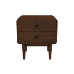 Alexa Mid Century Modern Style Night Stand 2-Drawer
