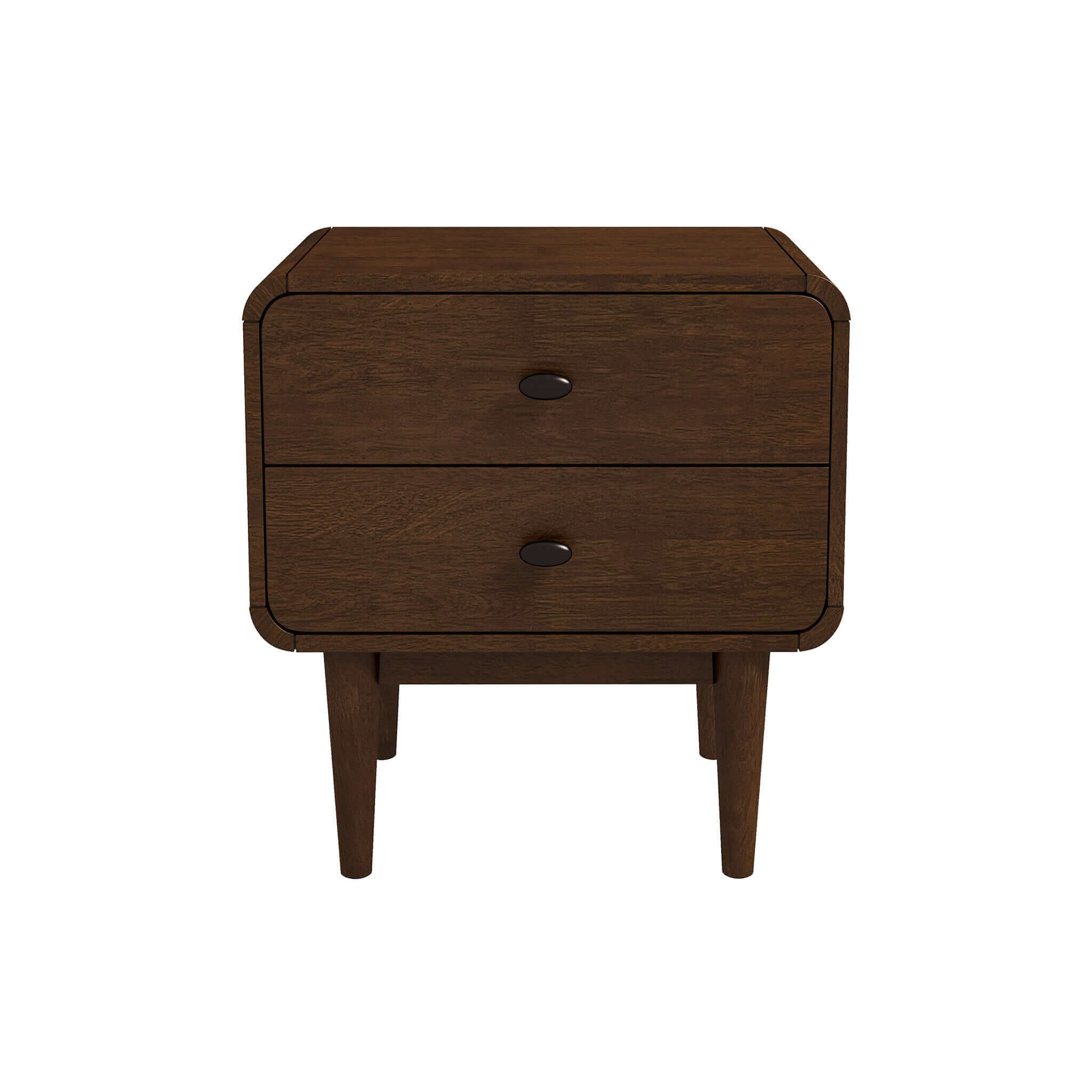 Alexa Mid Century Modern Style Night Stand 2-Drawer Alexa Mid Century Modern Style Night Stand 2-Drawer
