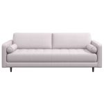 Anthony Mid-Century Modern Beige Linen Sofa