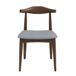 Destiny Mid-Century Modern Grey Fabric Dining Chairs (Set of 2)
