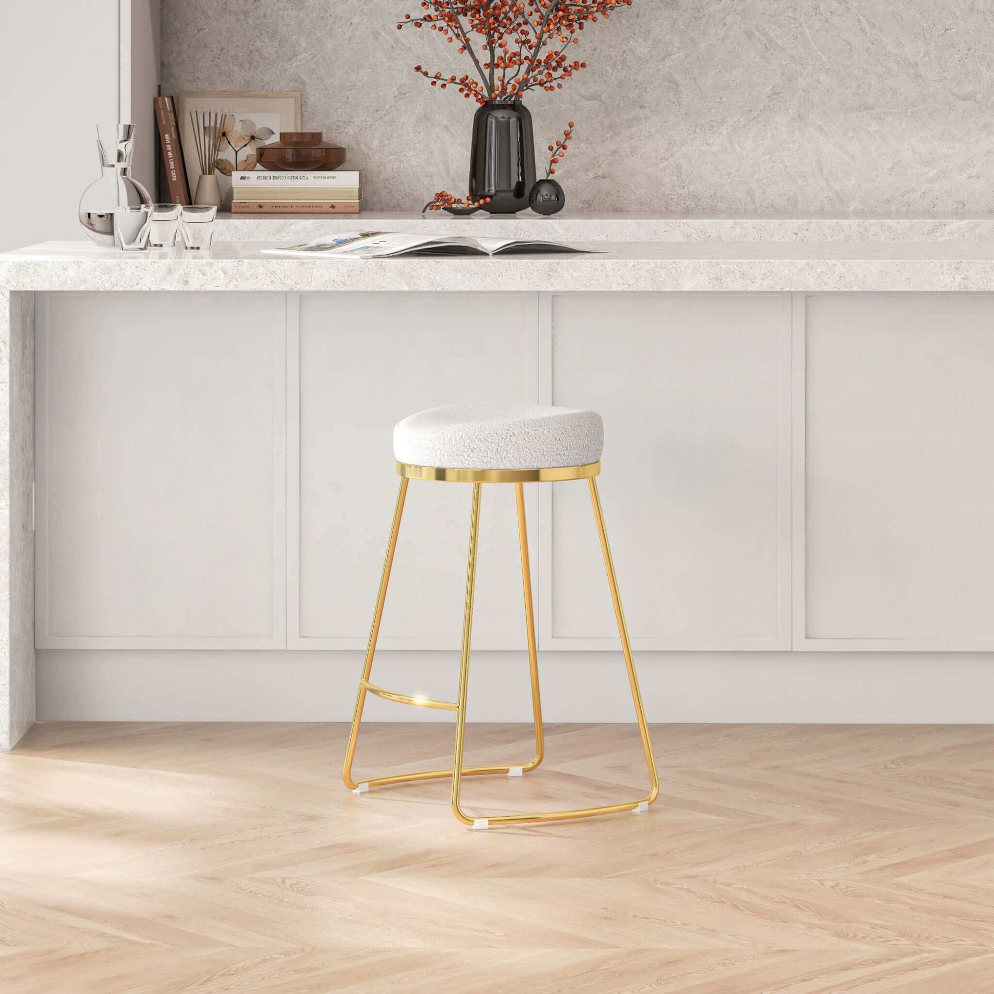 Jane 26" Mid-Century Modern Luxury Upholstered Stool Jane 26" Mid-Century Modern Luxury Upholstered Stool