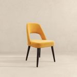 Juliana Mid Century Modern Yellow Fabric Dining Chair (Set of 2)