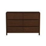 Lionel Mid Century Modern Solid Wood 6-Drawer Dresser