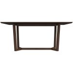 Marina Mid-Century Modern Solid Wood Dining Table in Brown
