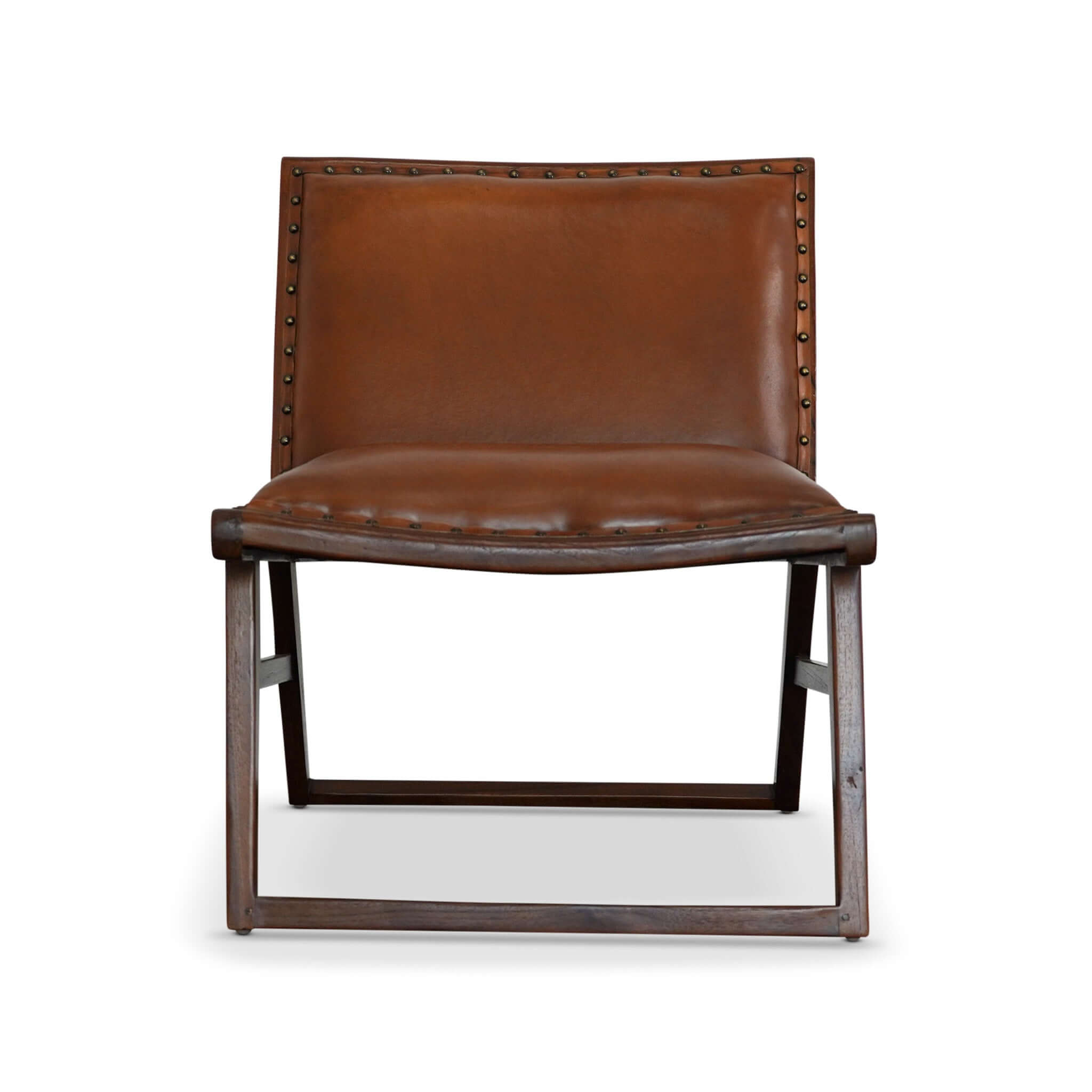 Marquis Mid-Century Modern Genuine Leather Lounge Chair Marquis Mid-Century Modern Genuine Leather Lounge Chair