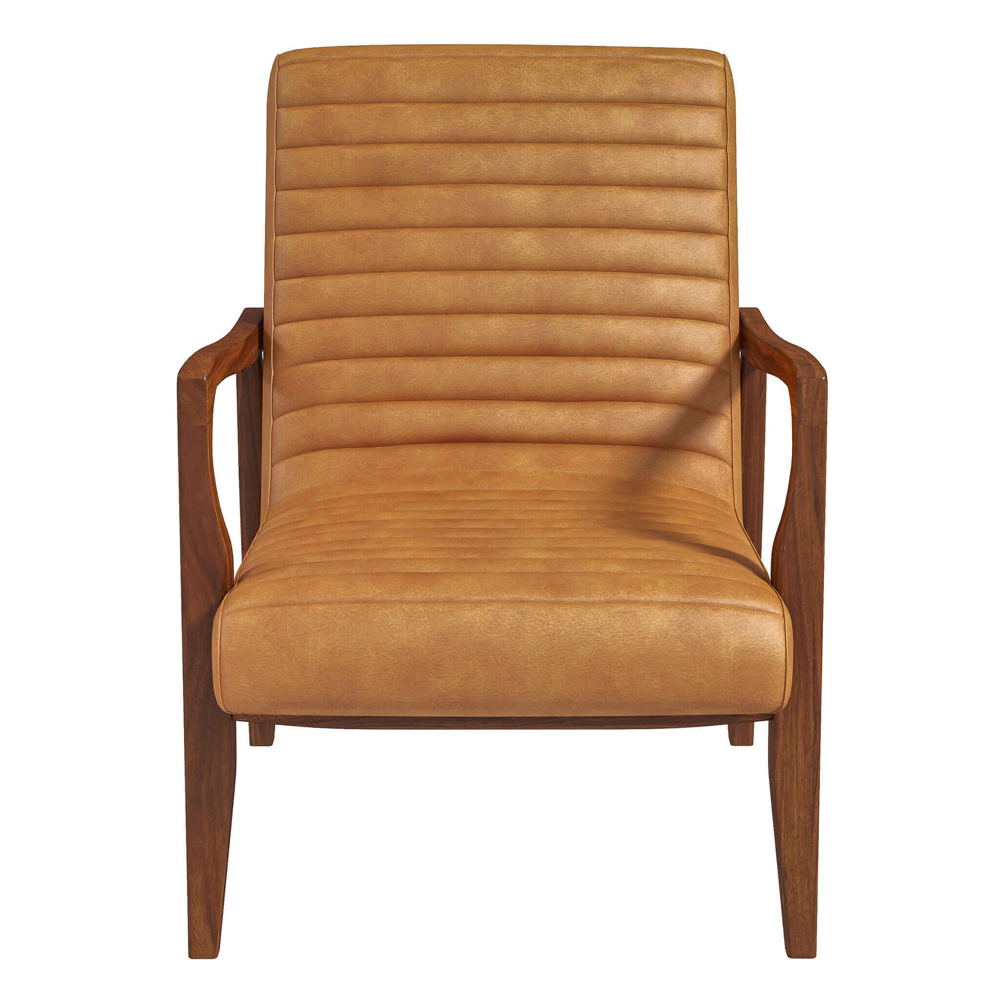 Micah Genuine Tan Leather Accent Chair Micah Genuine Tan Leather Accent Chair