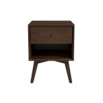 Caroline Mid Century Modern Style Night Stand 1-Drawer