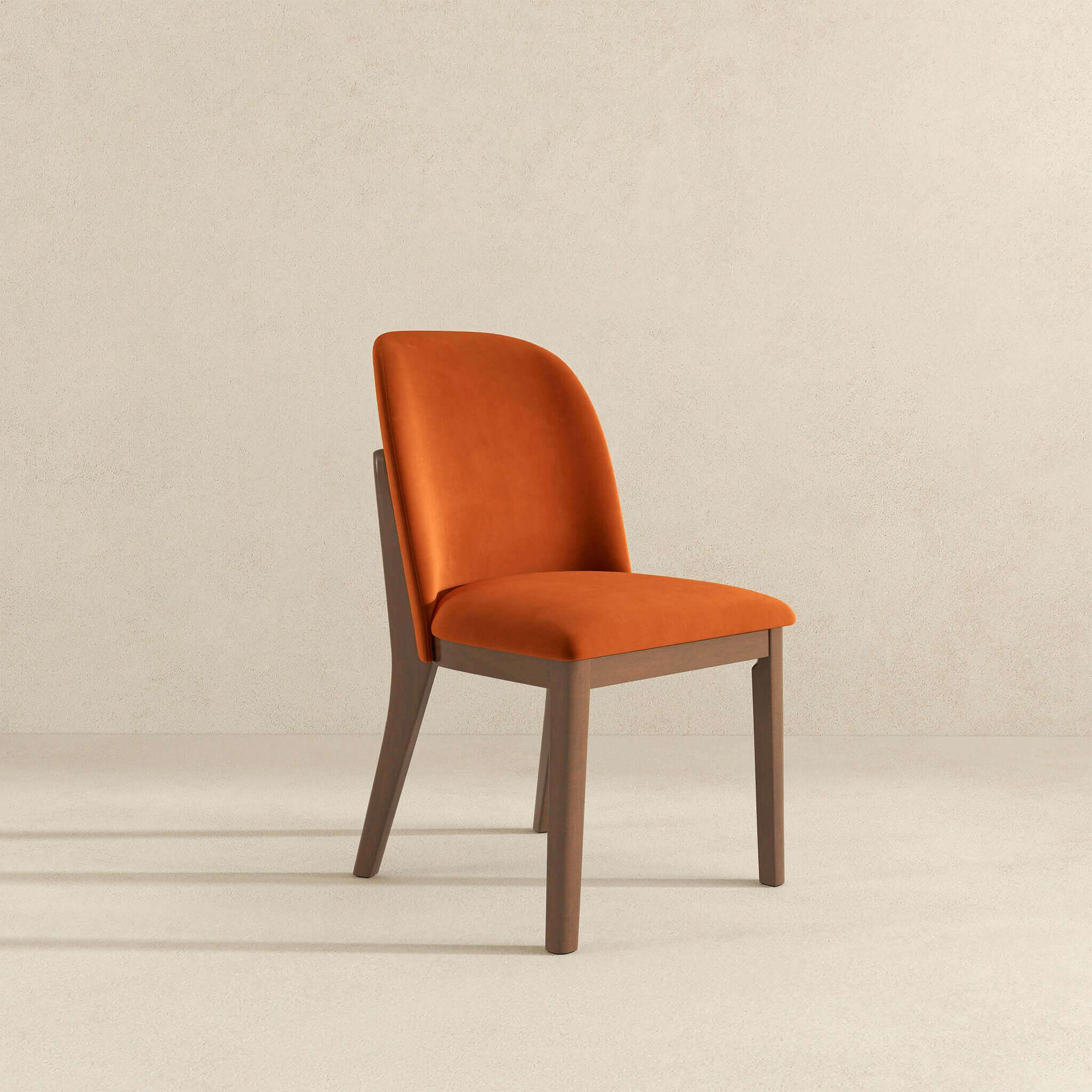 Kaitlyn Mid-Century Modern Burnt Orange Velvet Dining Chair (Set of 2) Kaitlyn Mid-Century Modern Burnt Orange Velvet Dining Chair (Set of 2)