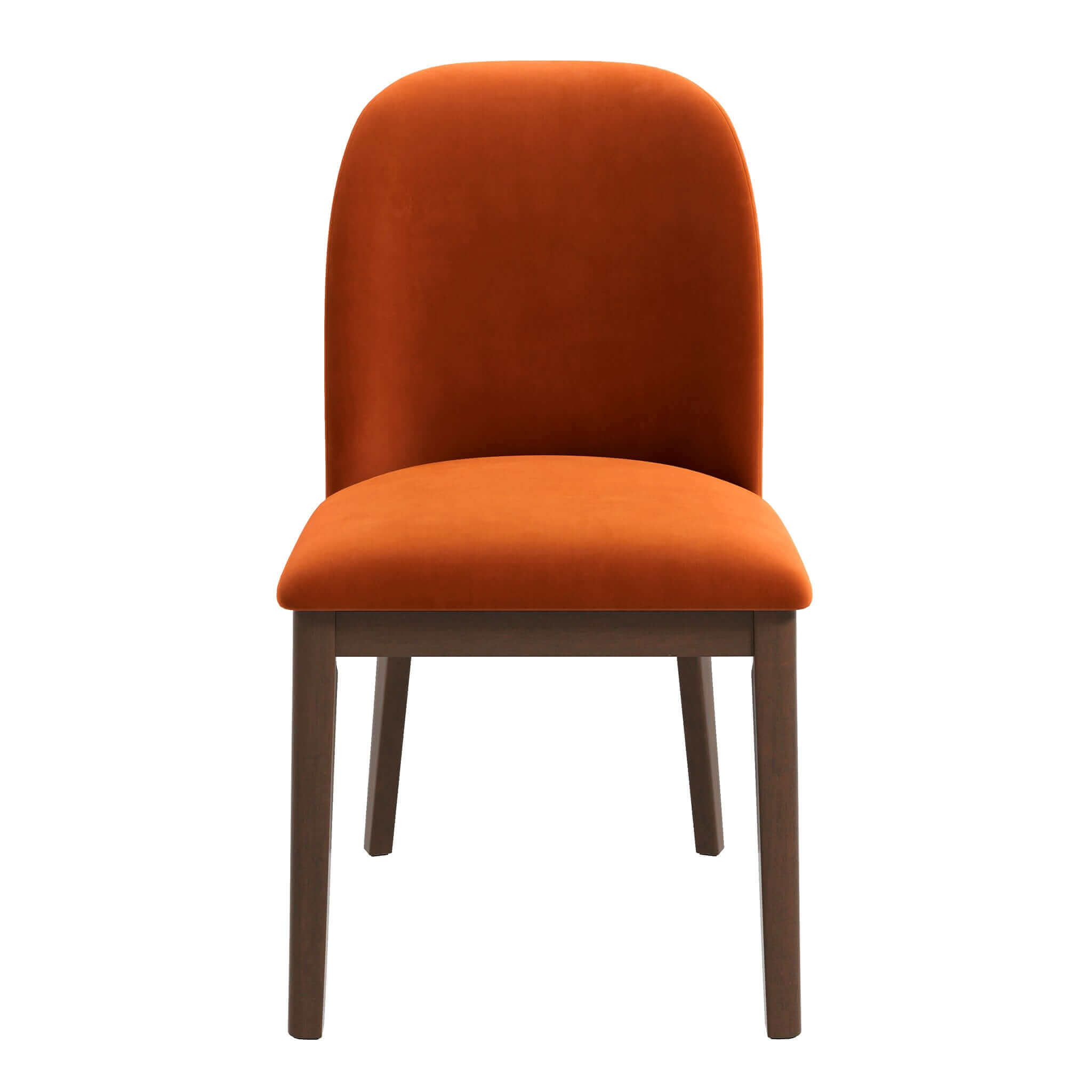 Kaitlyn Mid-Century Modern Burnt Orange Velvet Dining Chair (Set of 2) Kaitlyn Mid-Century Modern Burnt Orange Velvet Dining Chair (Set of 2)