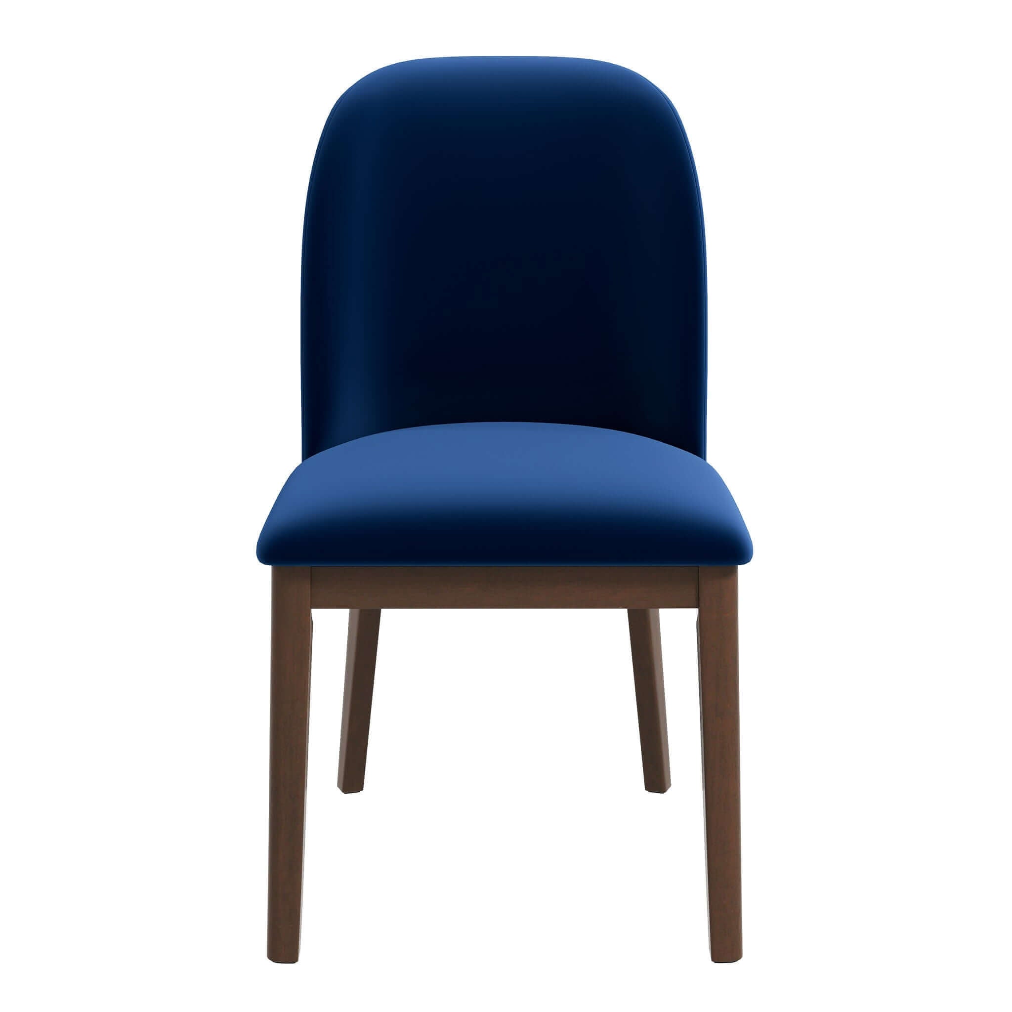 Kaitlyn Mid-Century Modern Navy Blue Velvet Dining Chair (Set of 2) Kaitlyn Mid-Century Modern Navy Blue Velvet Dining Chair (Set of 2)