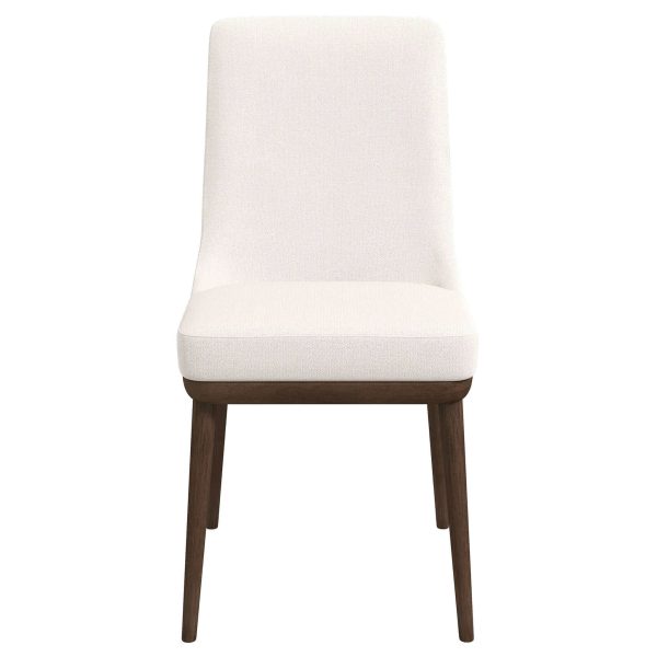 Kate Mid-Century Modern Beige Fabric Dining Chair (Set of 2)