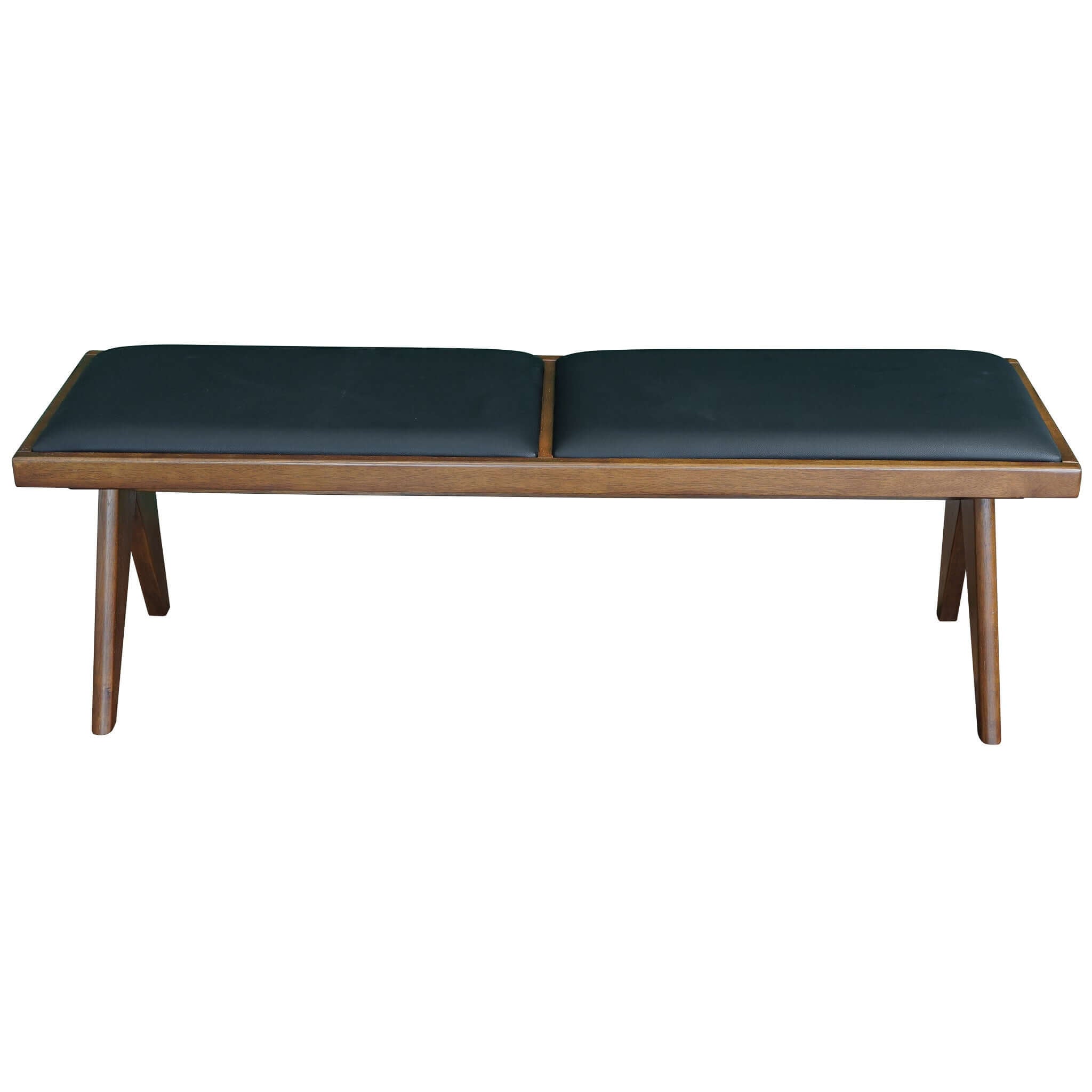 Kody Black Vegan Leather Bench Kody Black Vegan Leather Bench