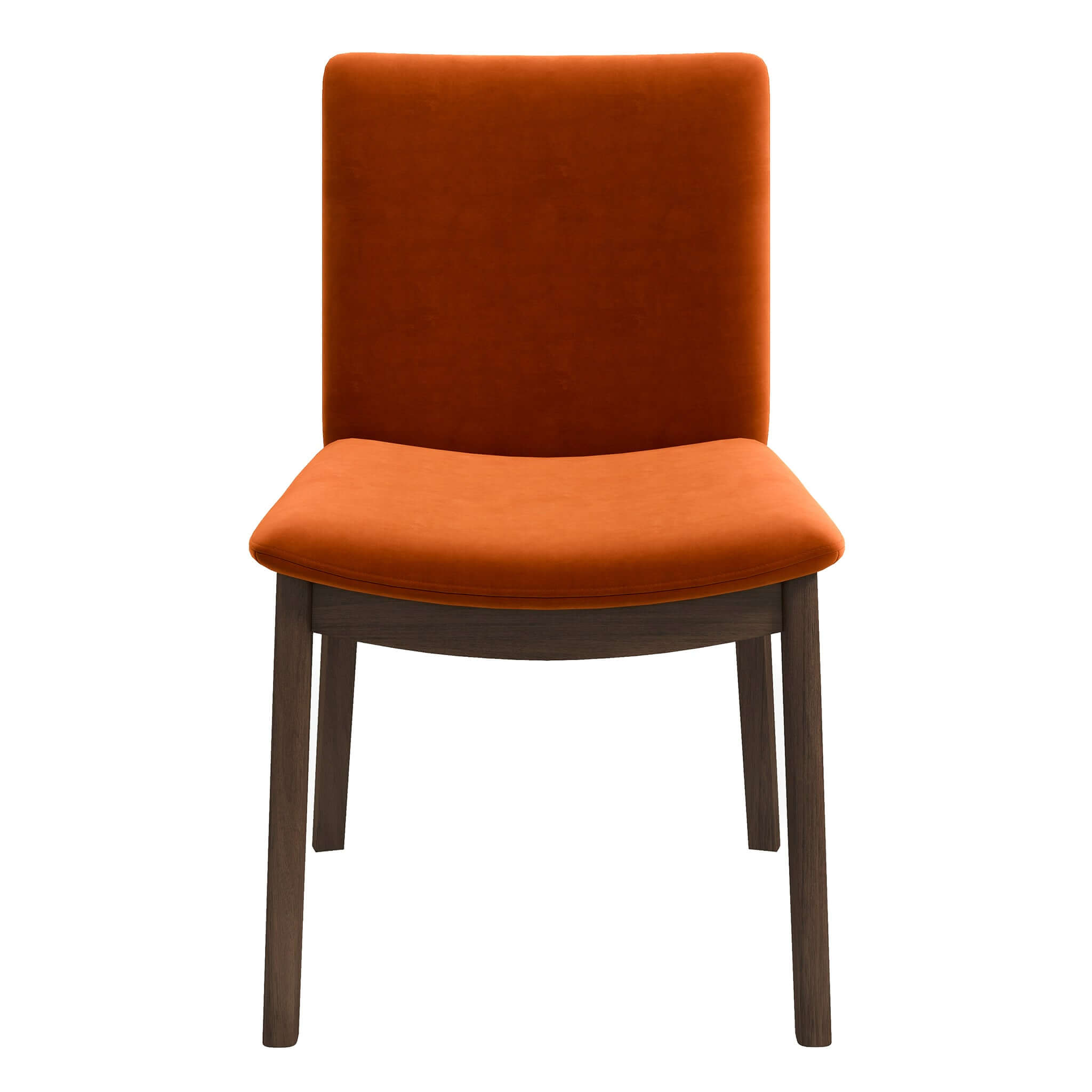 Laura Mid-Century Modern Burnt Orange Velvet Solid Wood Dining Chair (Set of 2) Laura Mid-Century Modern Burnt Orange Velvet Solid Wood Dining Chair (Set of 2)