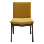Laura Mid-Century Modern Gold Velvet Solid Wood Dining Chair (Set of 2)
