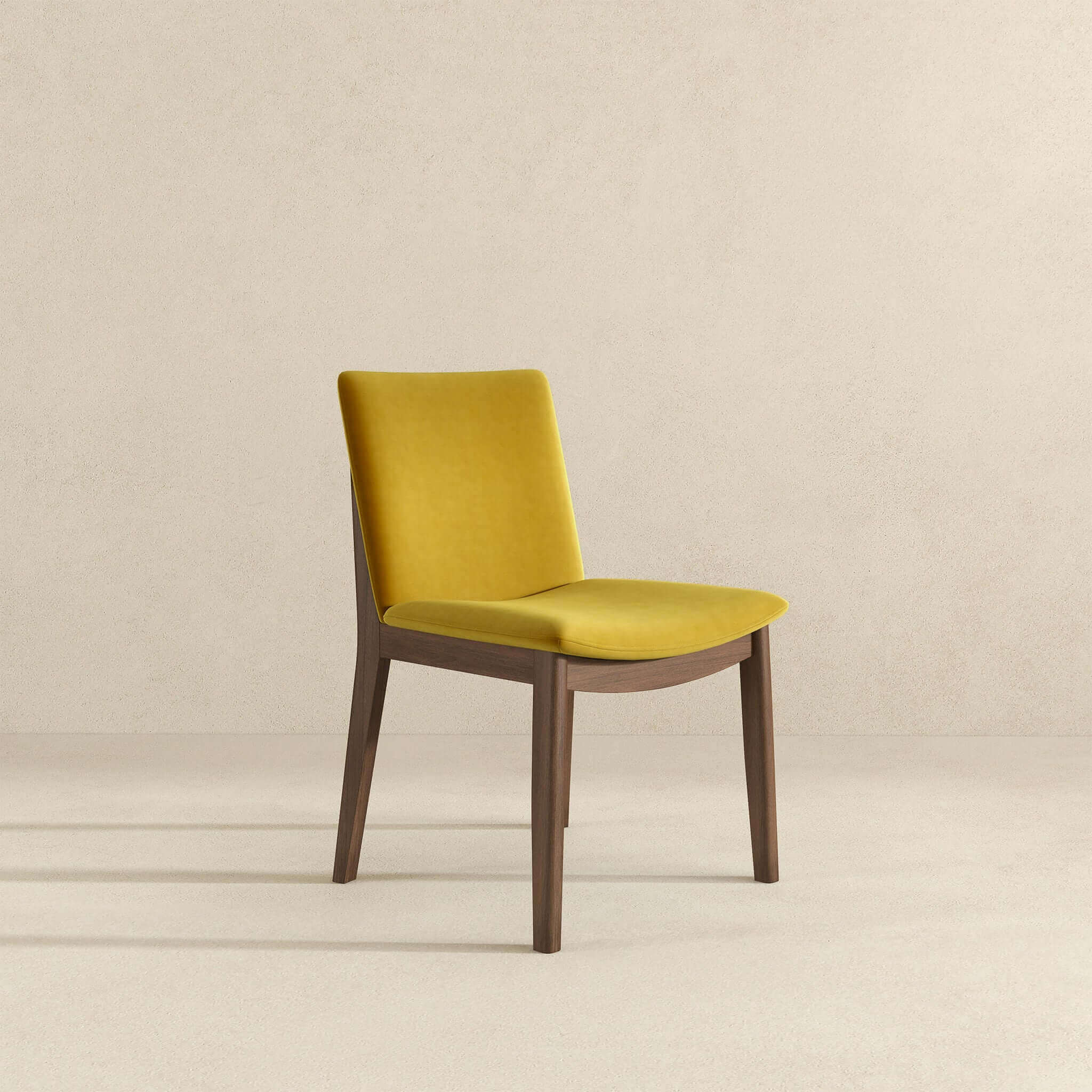 Laura Mid-Century Modern Gold Velvet Solid Wood Dining Chair (Set of 2) Laura Mid-Century Modern Gold Velvet Solid Wood Dining Chair (Set of 2)
