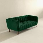 Addison Large Green Velvet Sofa - Image 4