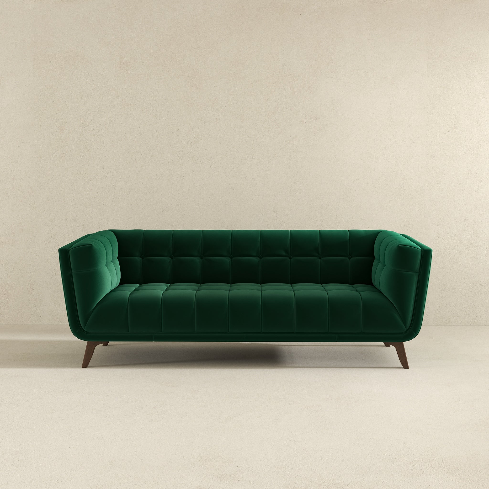 Addison Large Green Velvet Sofa Addison Large Green Velvet Sofa