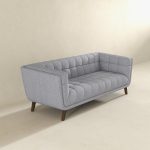 Addison Large Light Gray Fabric Sofa - Image 5