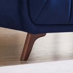 Addison Large Navy-Blue Velvet Sofa - Image 4