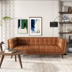 Addison Leather Sofa (84" Cognac) - Image 2